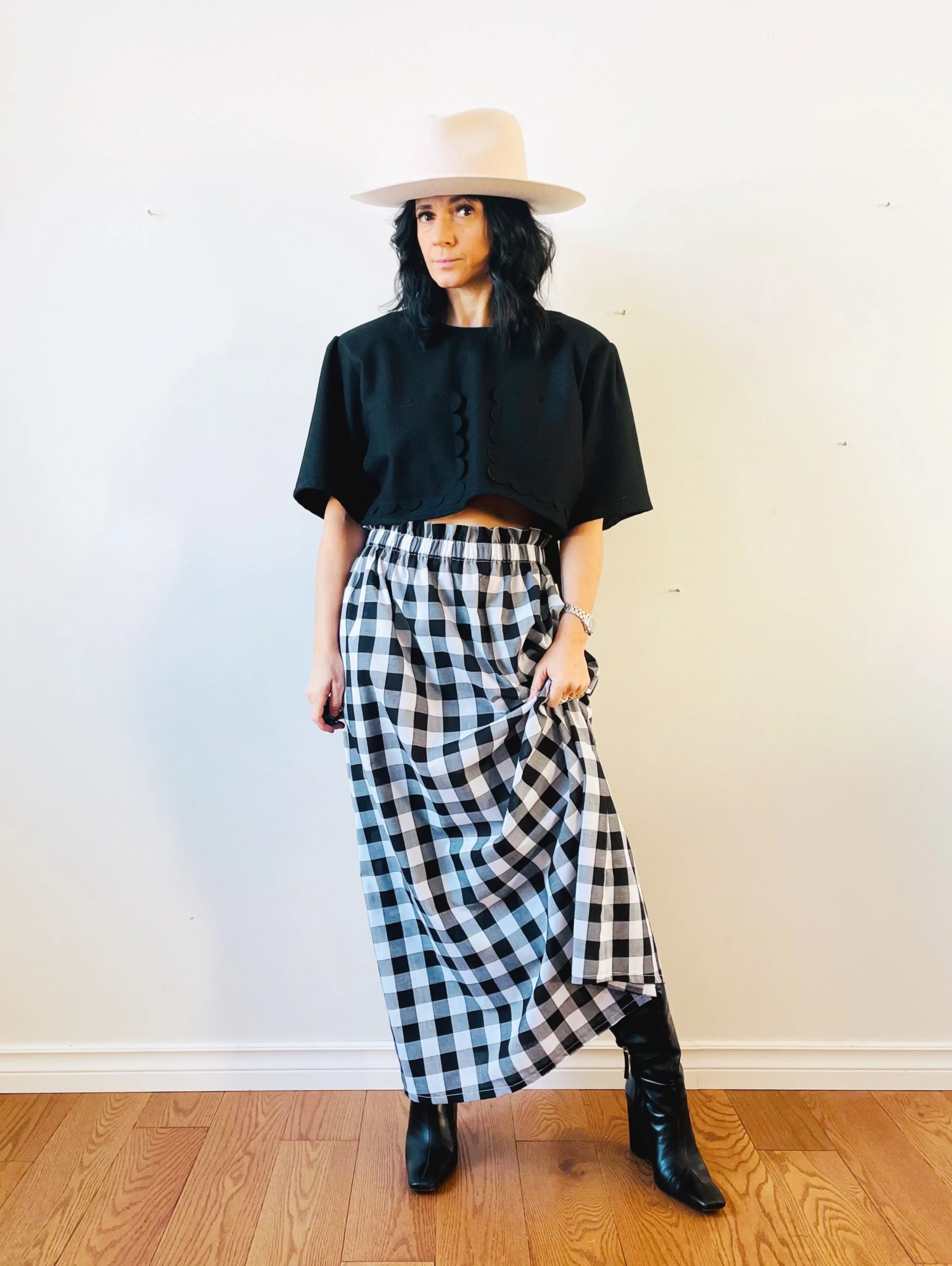 Gingham Phoebe Maxi Skirt
