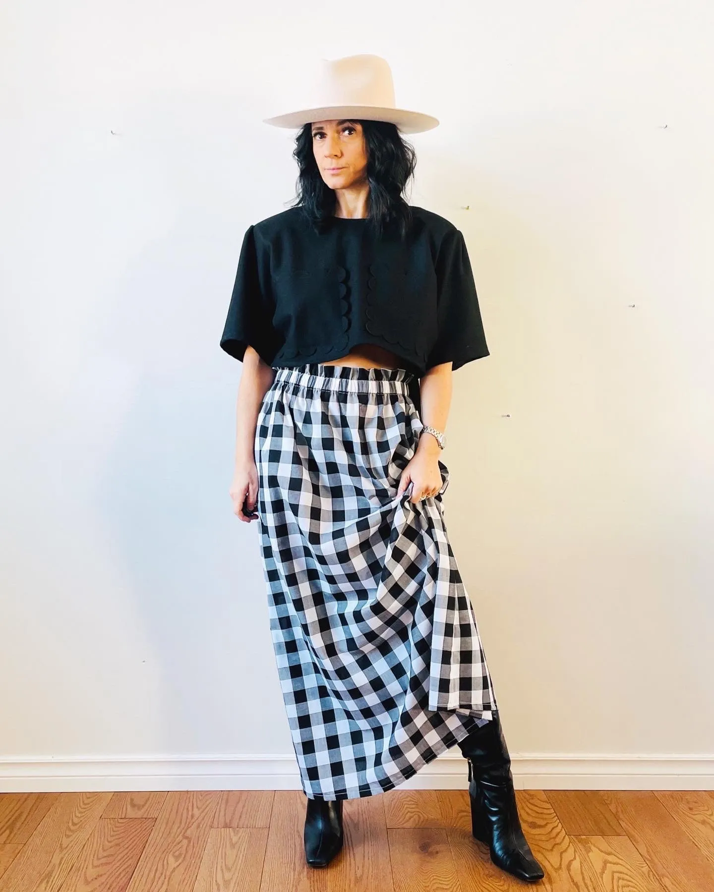 Gingham Phoebe Maxi Skirt