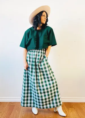 Gingham Phoebe Maxi Skirt