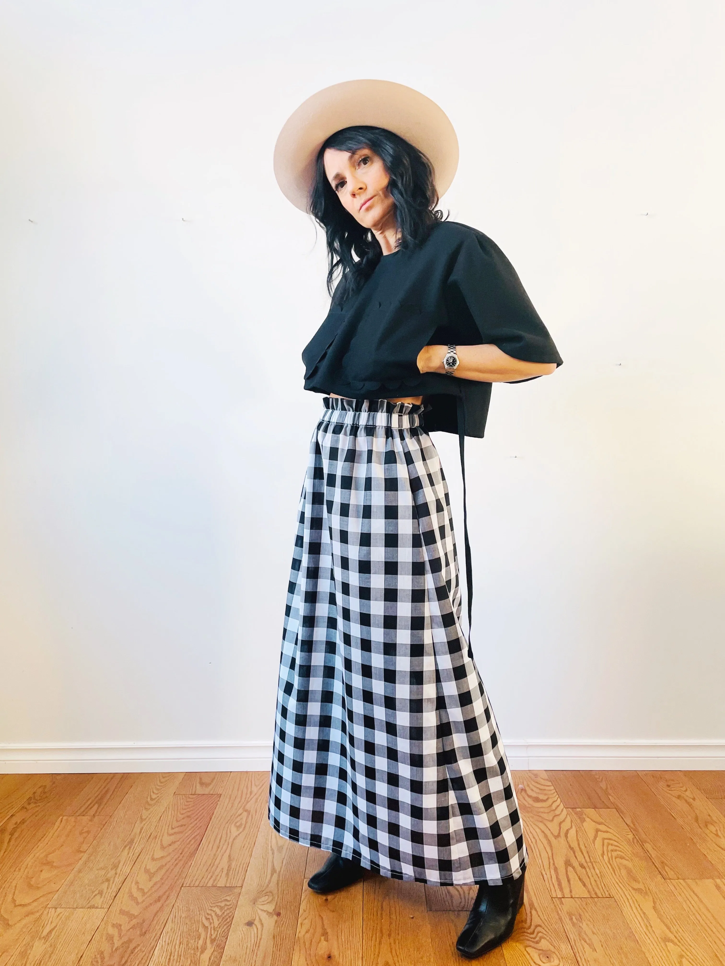 Gingham Phoebe Maxi Skirt