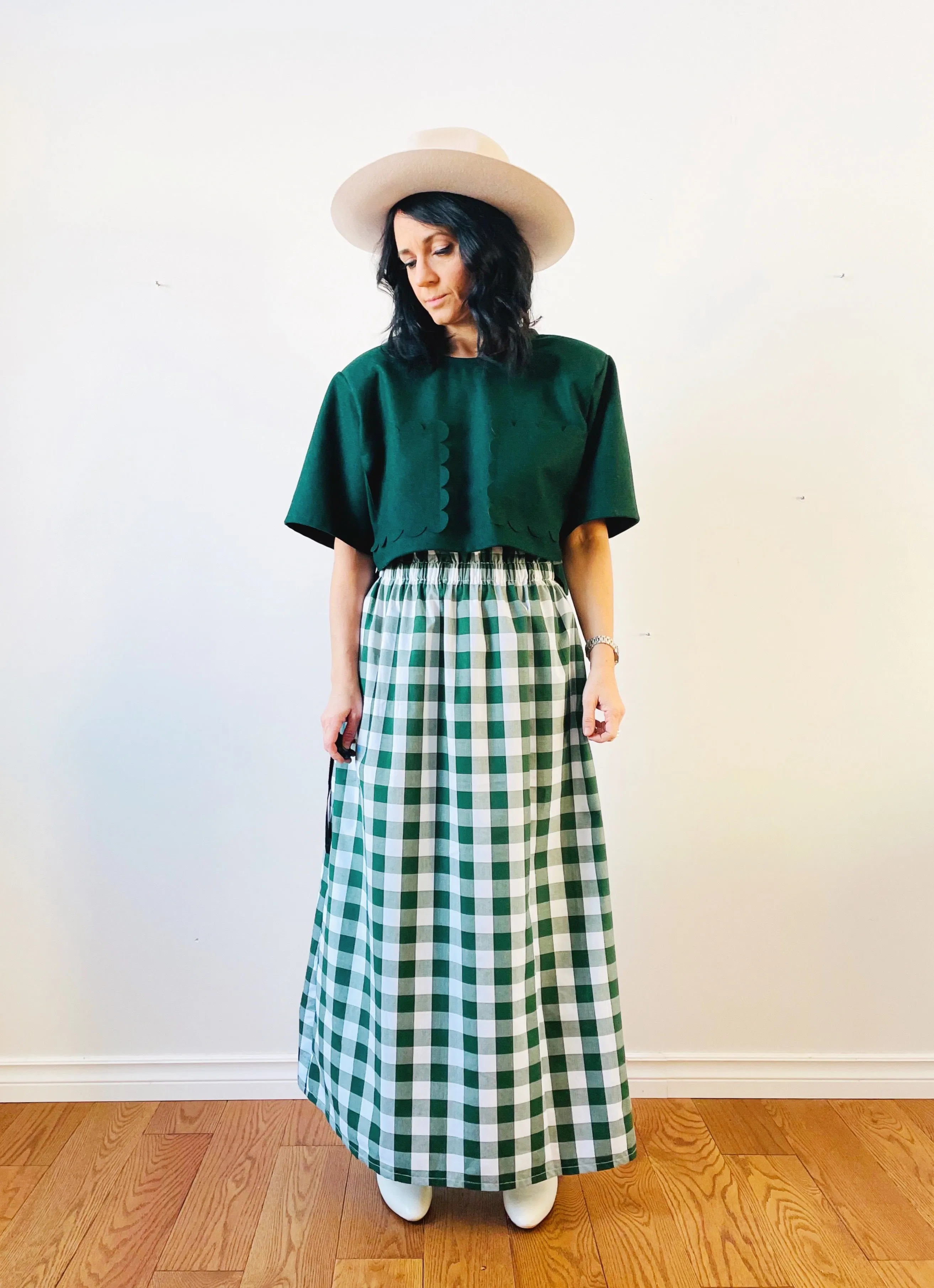 Gingham Phoebe Maxi Skirt