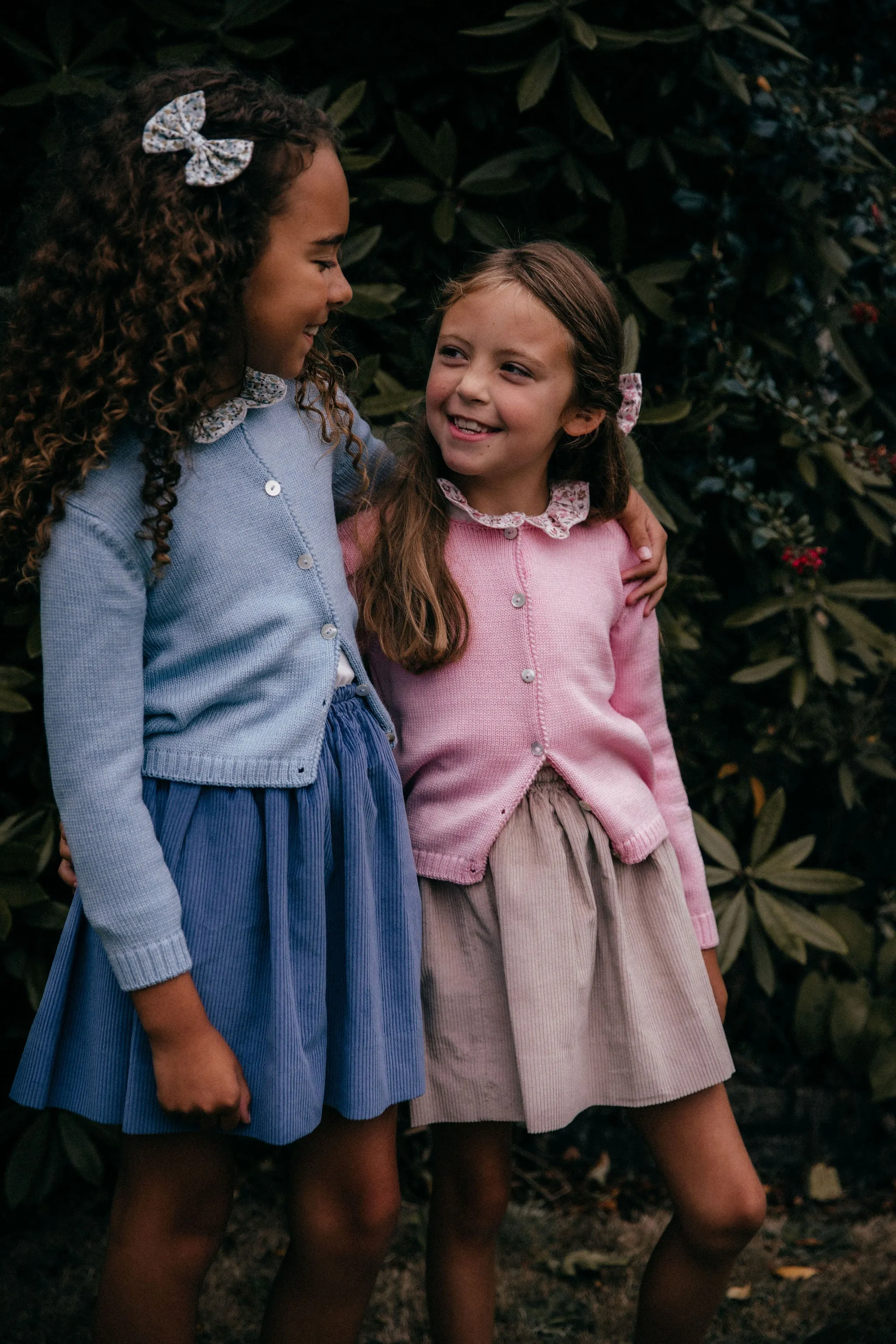 Giuditta Double Skirt - Beige and Pink