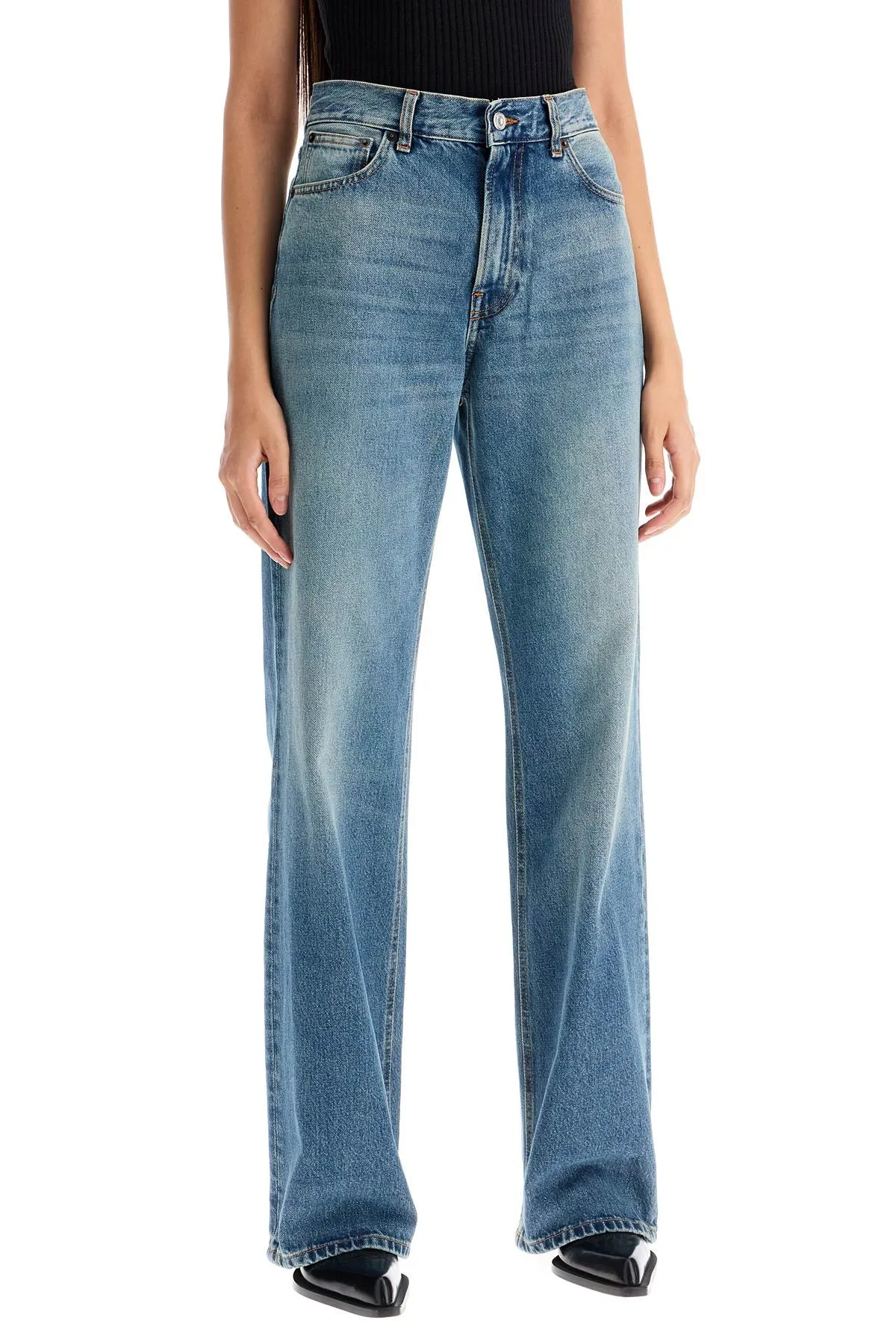 HAIKURE korean straight leg jeans