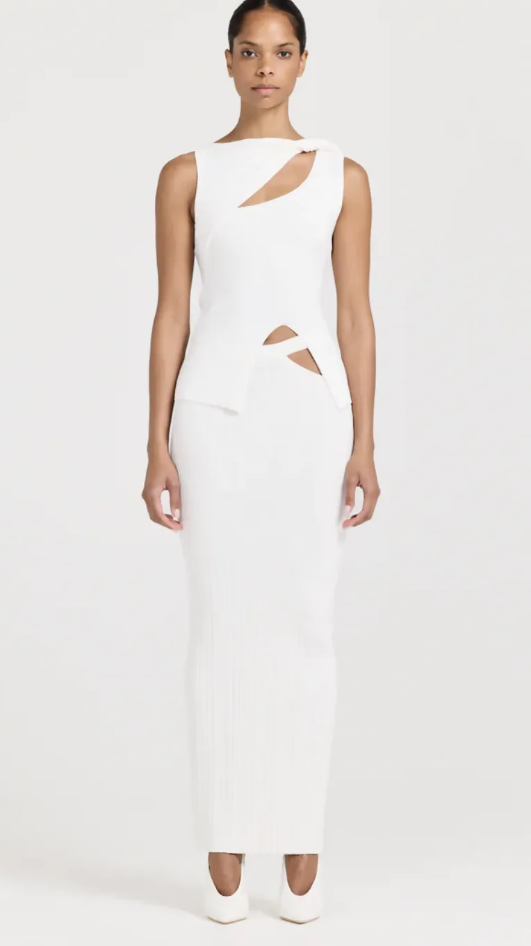 Henne Romee Knit Top and Skirt Set