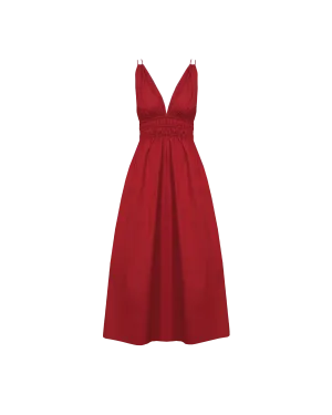 HERO MAXI DRESS GARNET