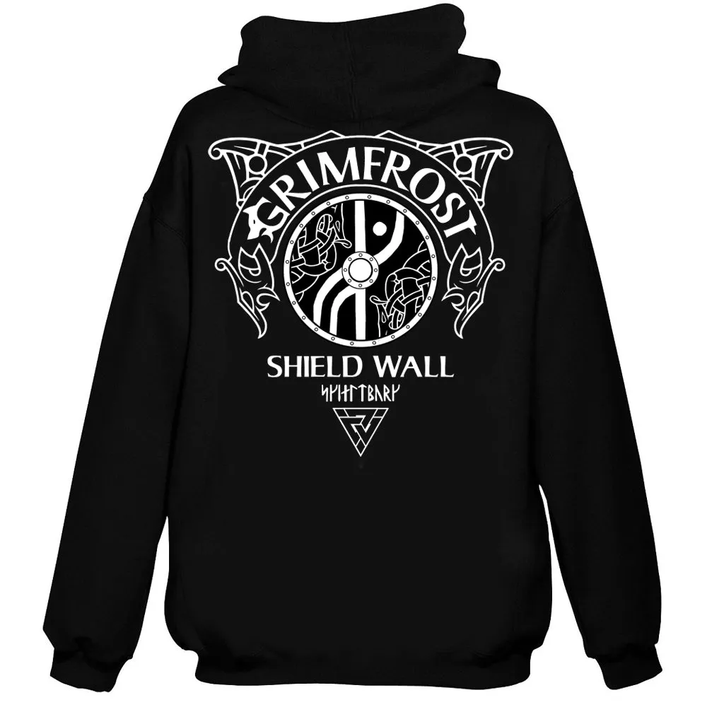 Hoodie, Shield Wall, Black
