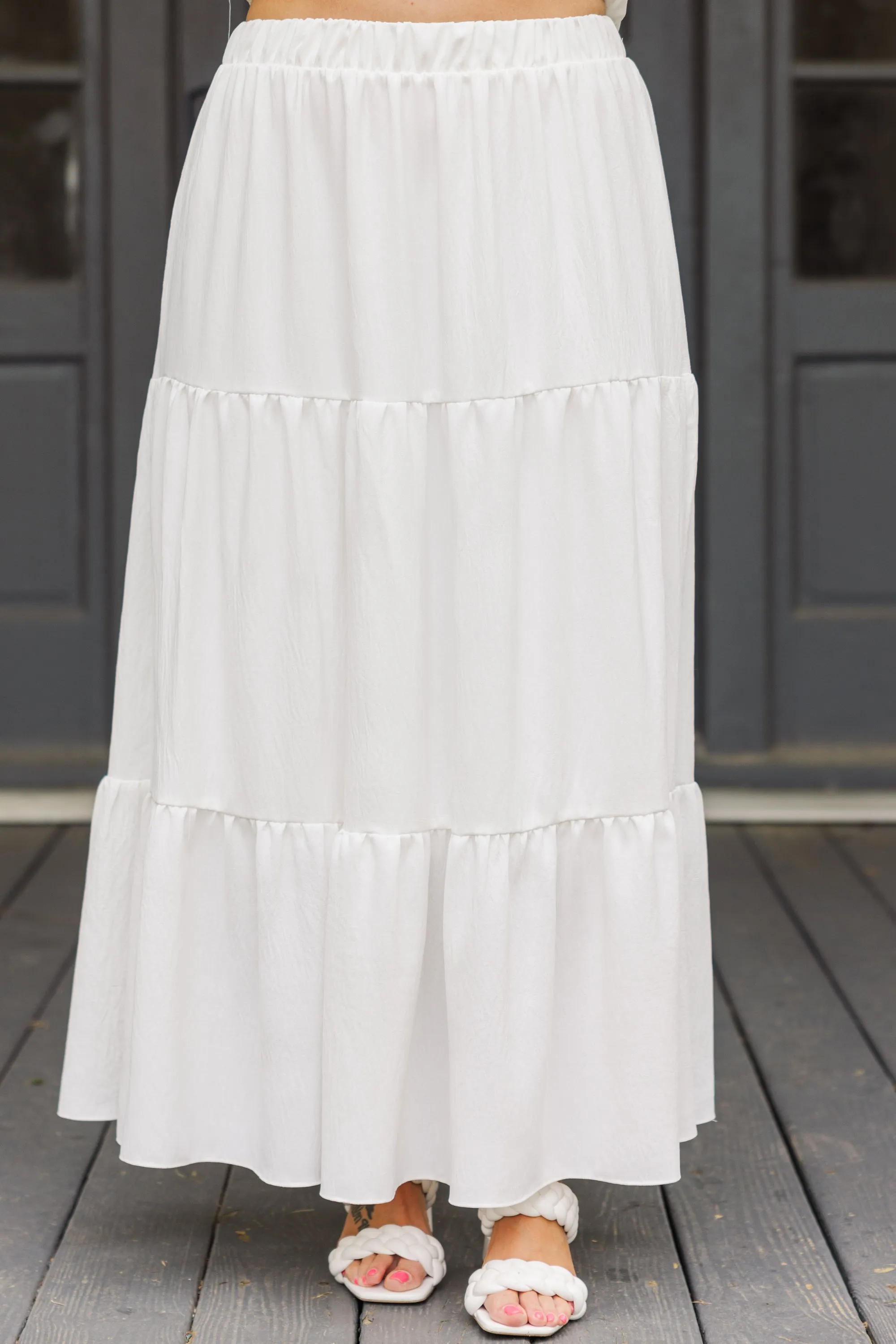 Inspired By Life Maxi Skirt, White