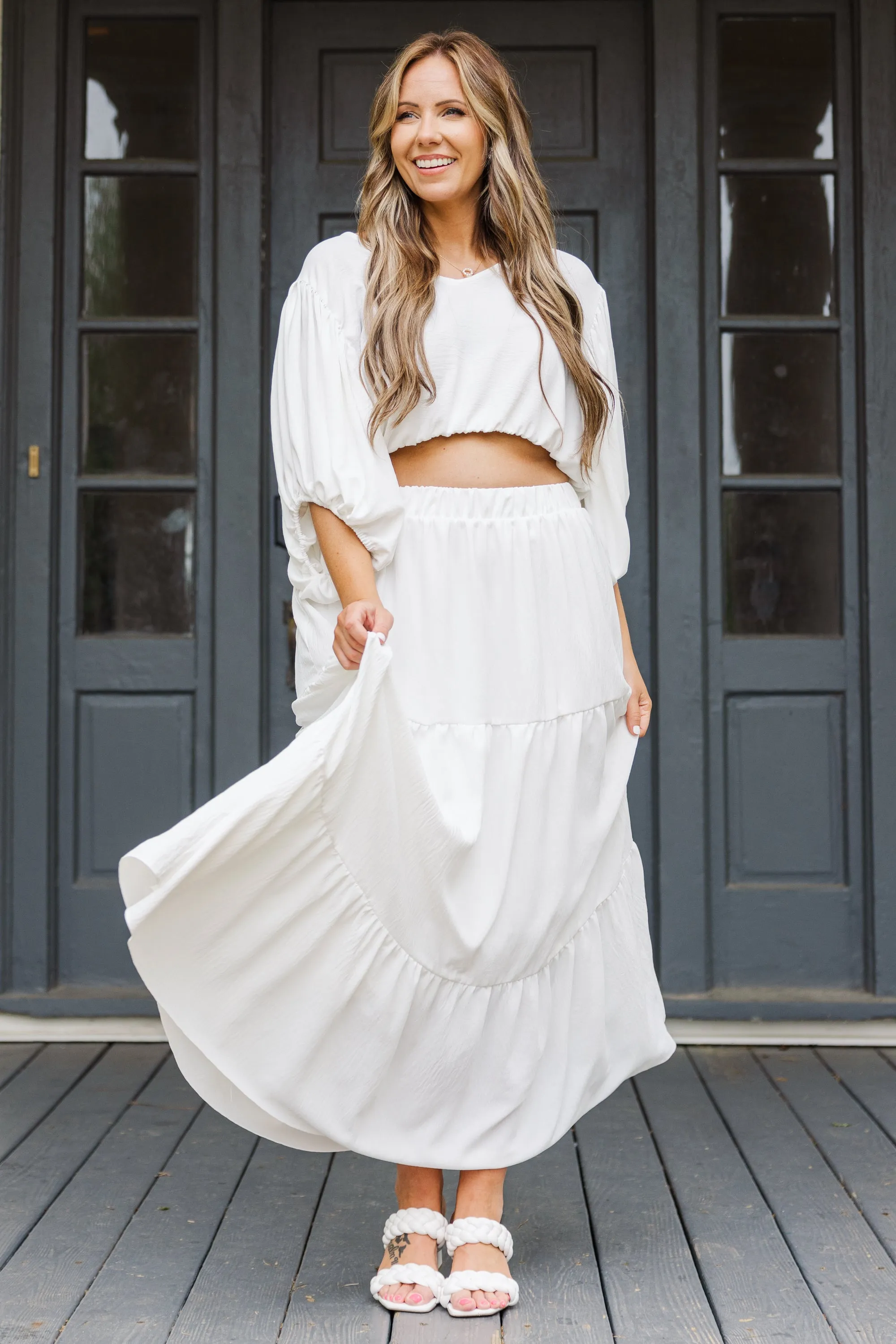 Inspired By Life Maxi Skirt, White