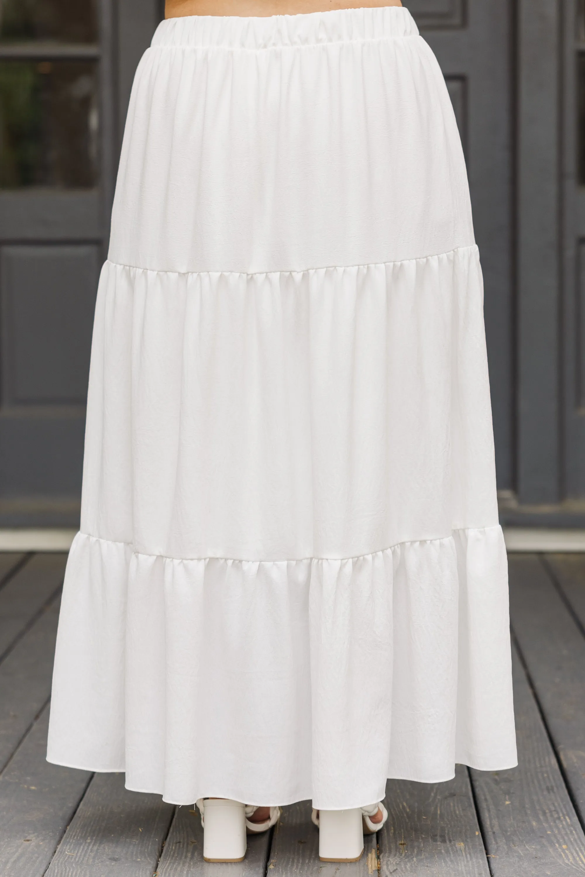 Inspired By Life Maxi Skirt, White