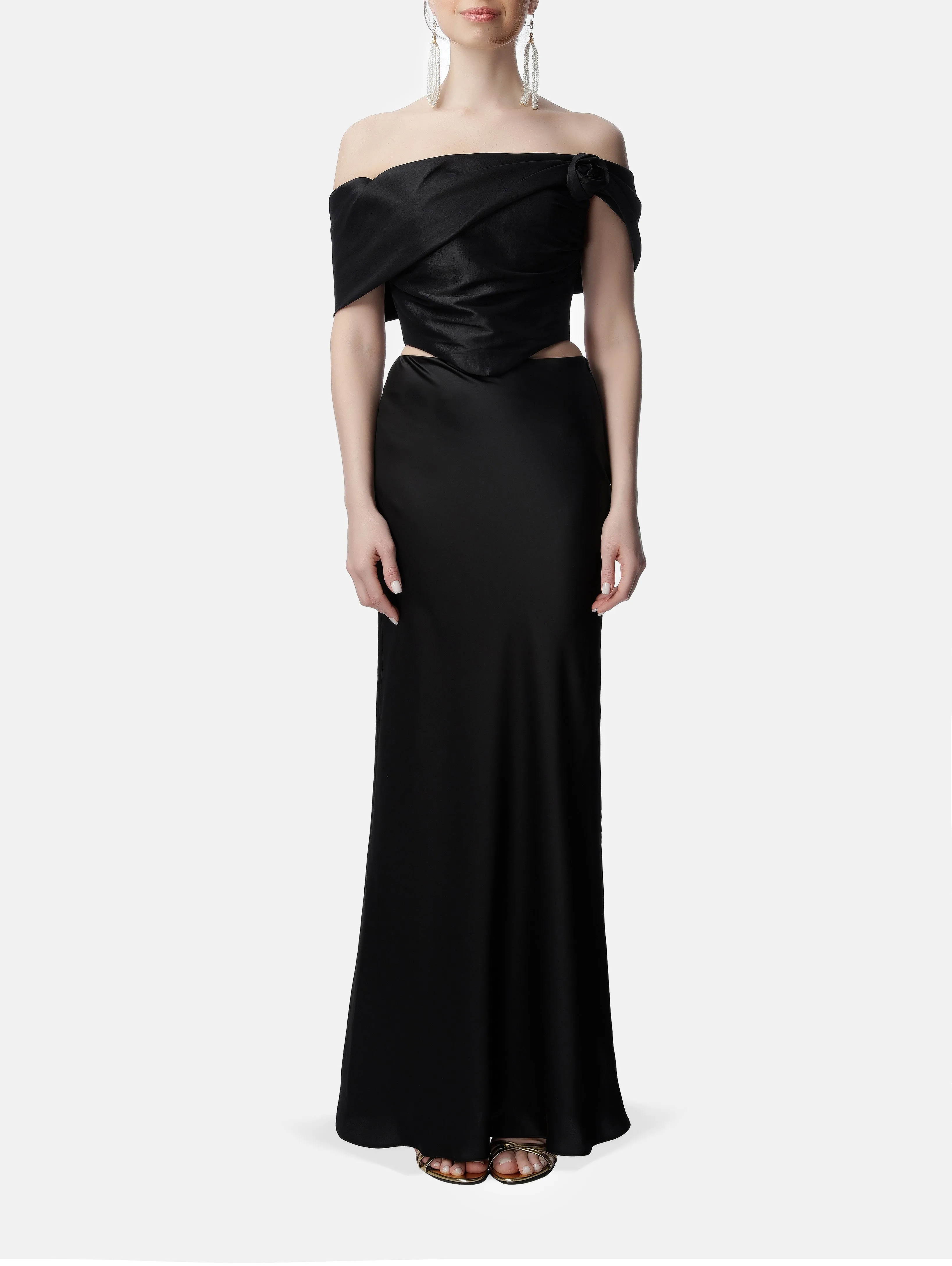 Jessie Black Maxi Skirt
