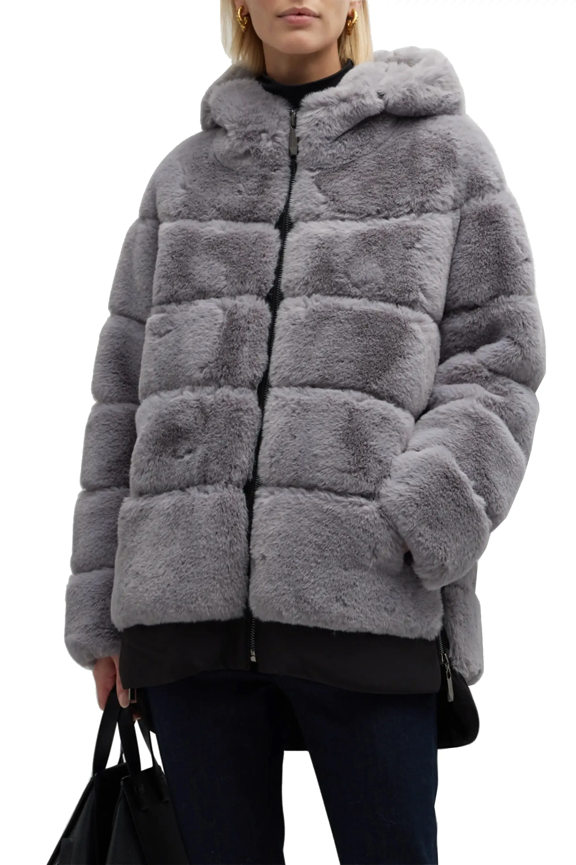 KALTAG - Faux Fur Hooded Coat