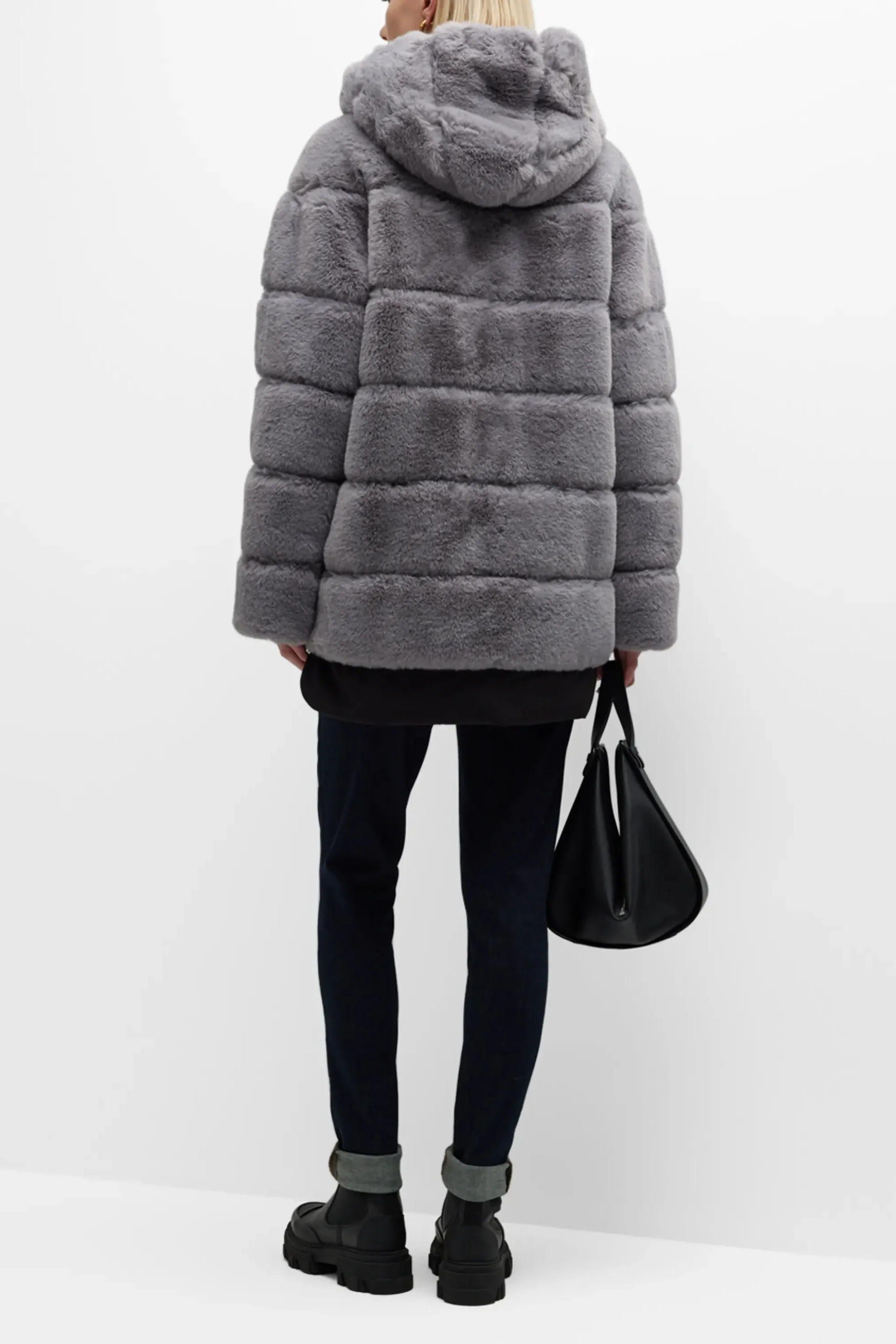 KALTAG - Faux Fur Hooded Coat