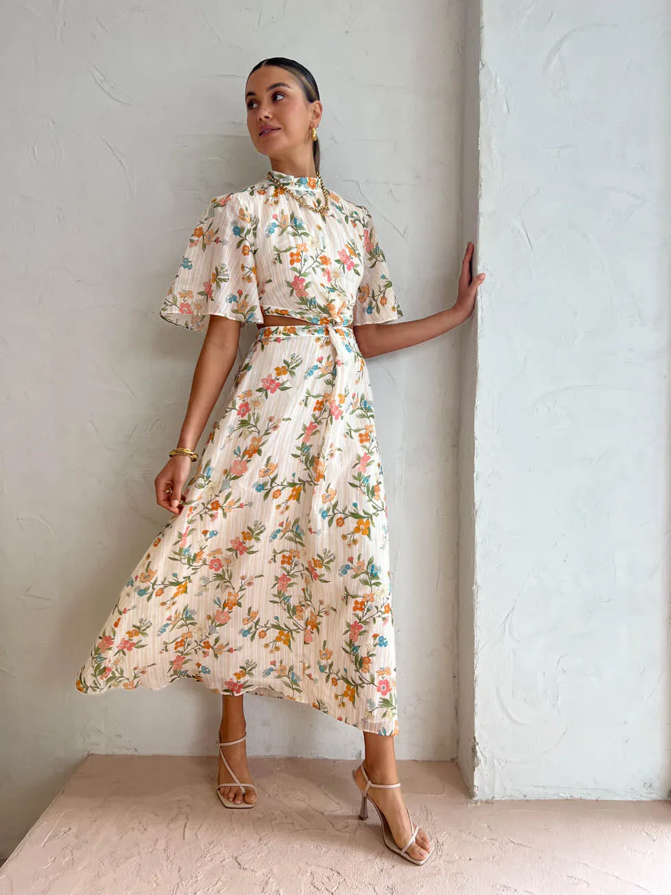 Kate Ford Vicia Twist Dress in Multi