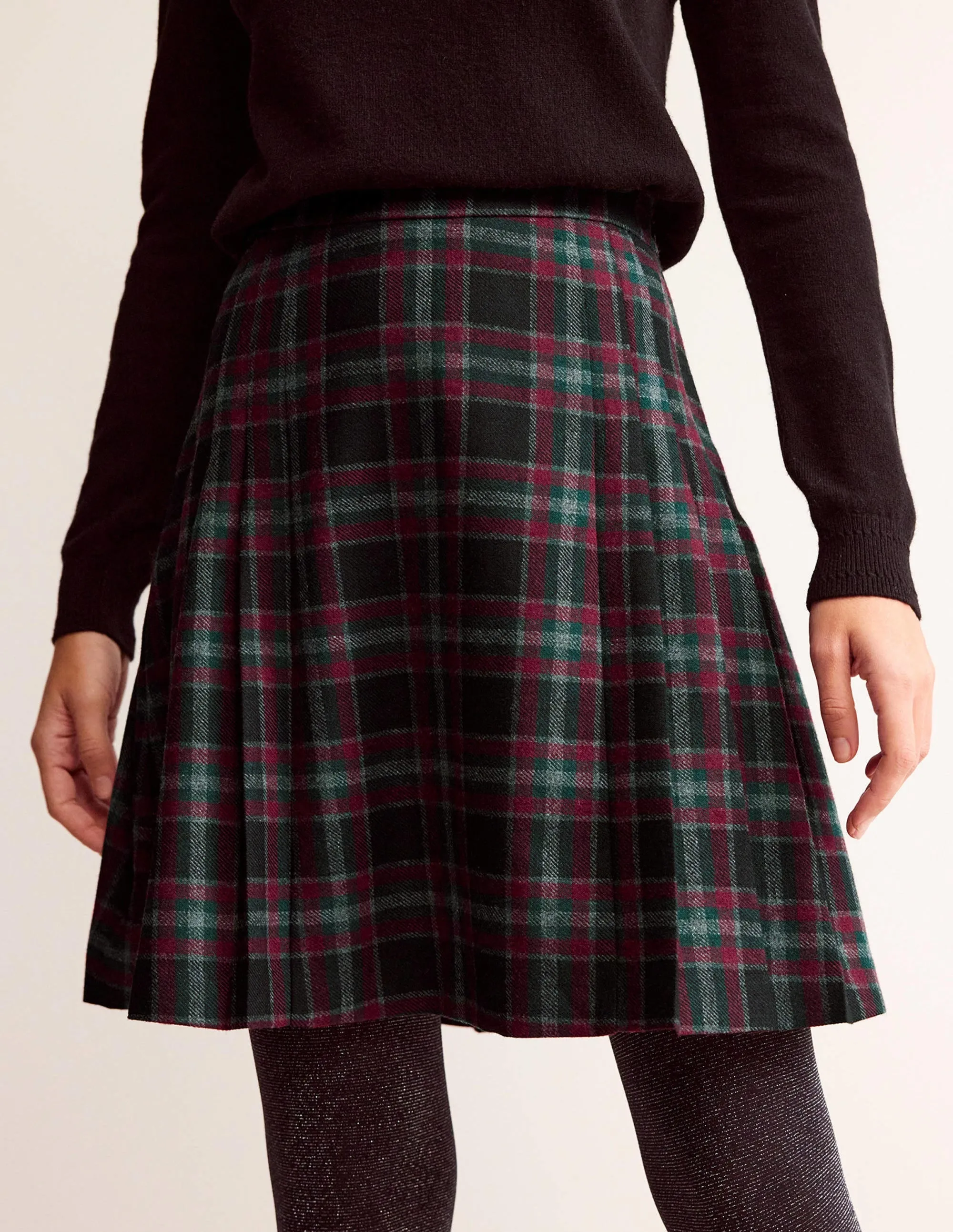 Kilt Mini Skirt-Alice Check