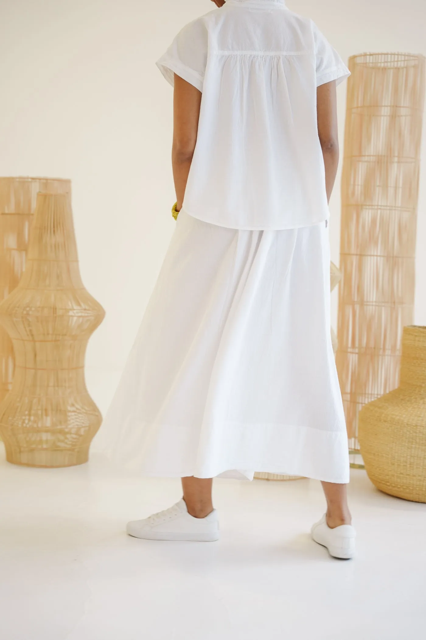Lily Cotton Maxi Skirt