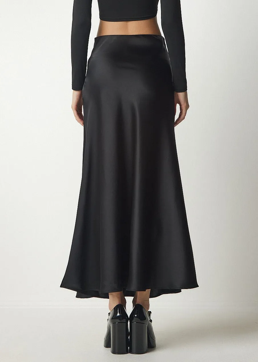 Lizzie Satin Maxi Skirt