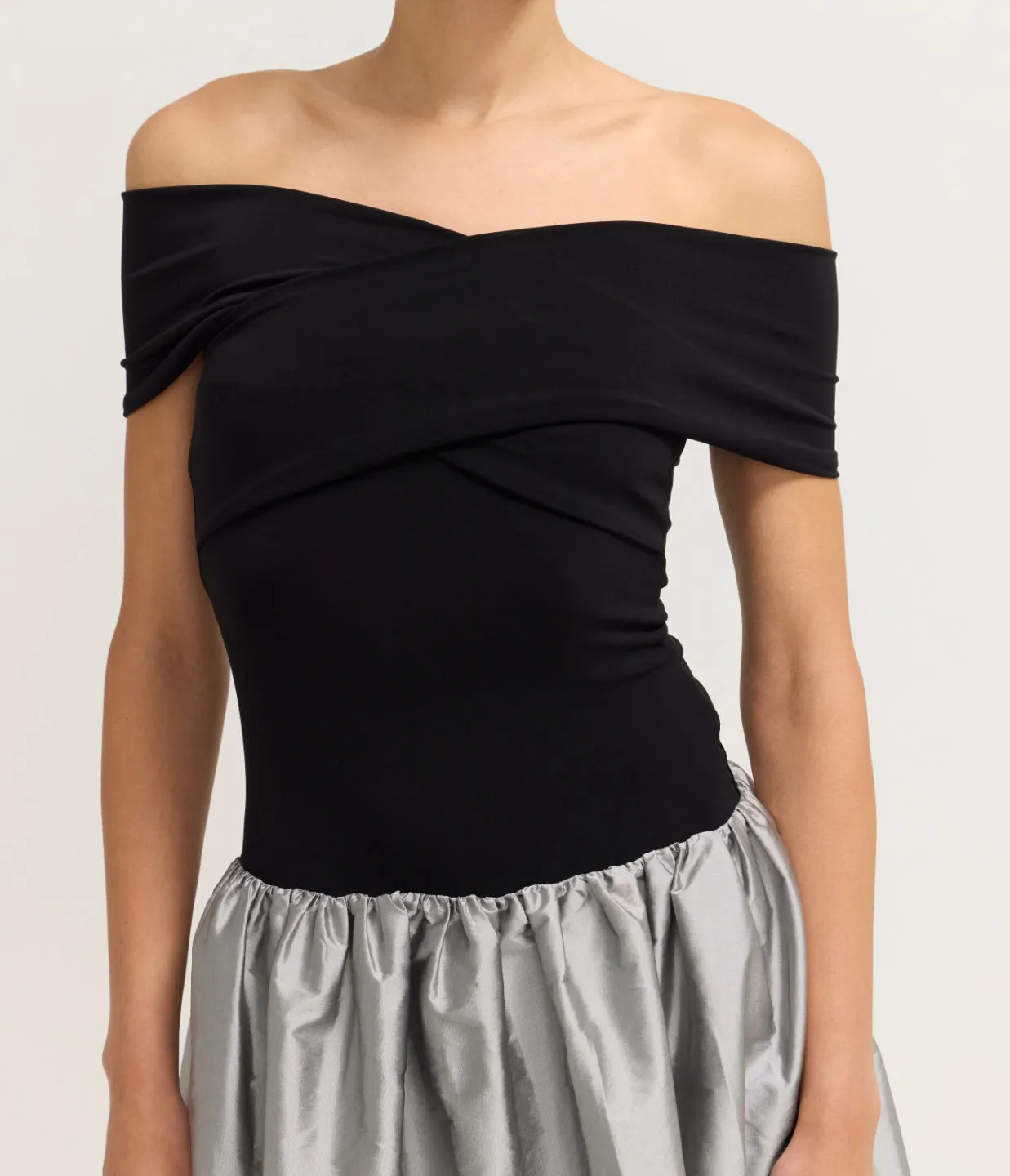 Lorraine Maxi Dress in Silver