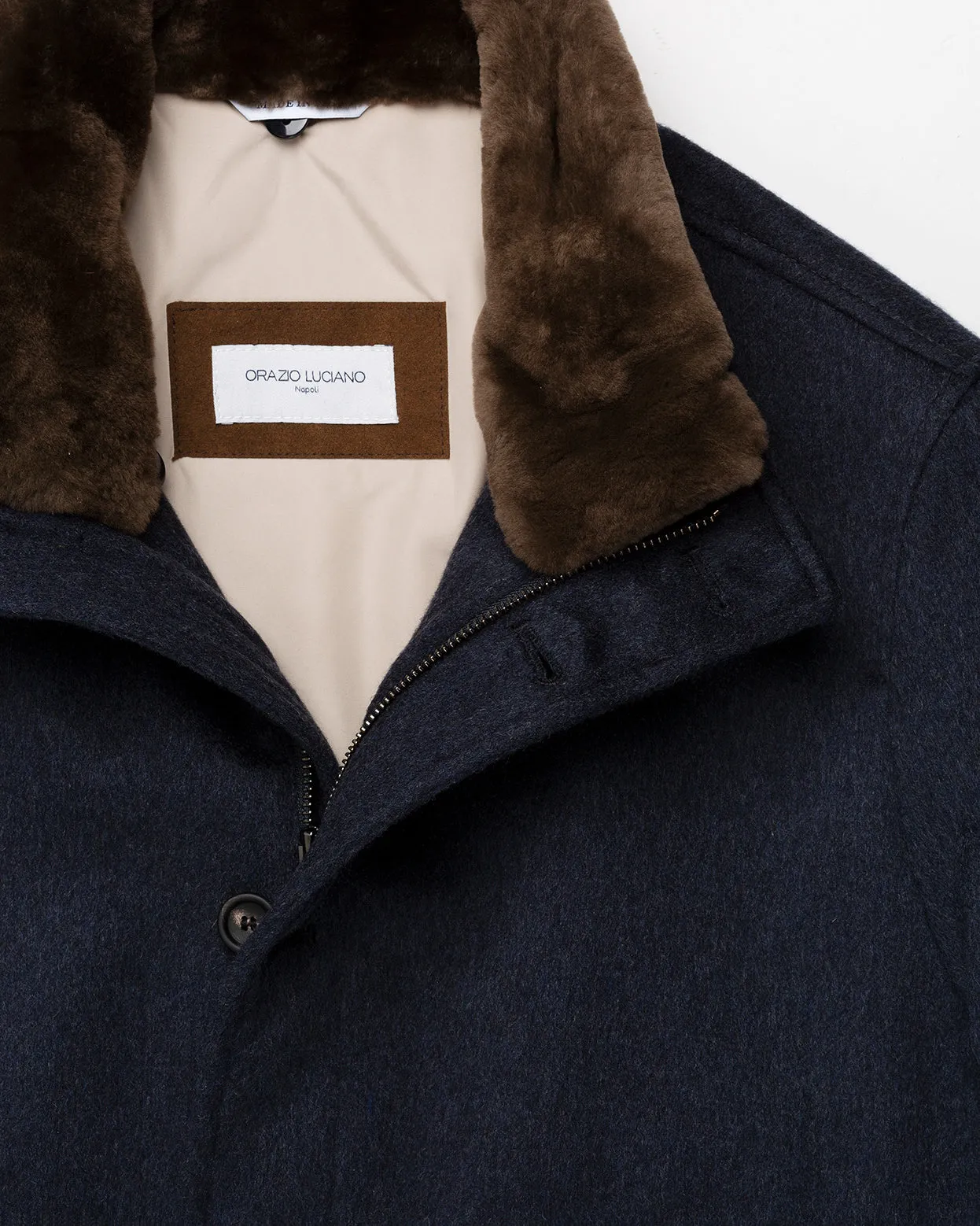 Luxury Bomber Jacket – Navy
