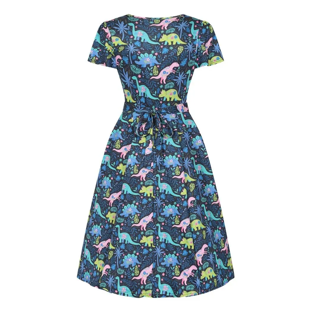 Lyra Dress - Floral Dino