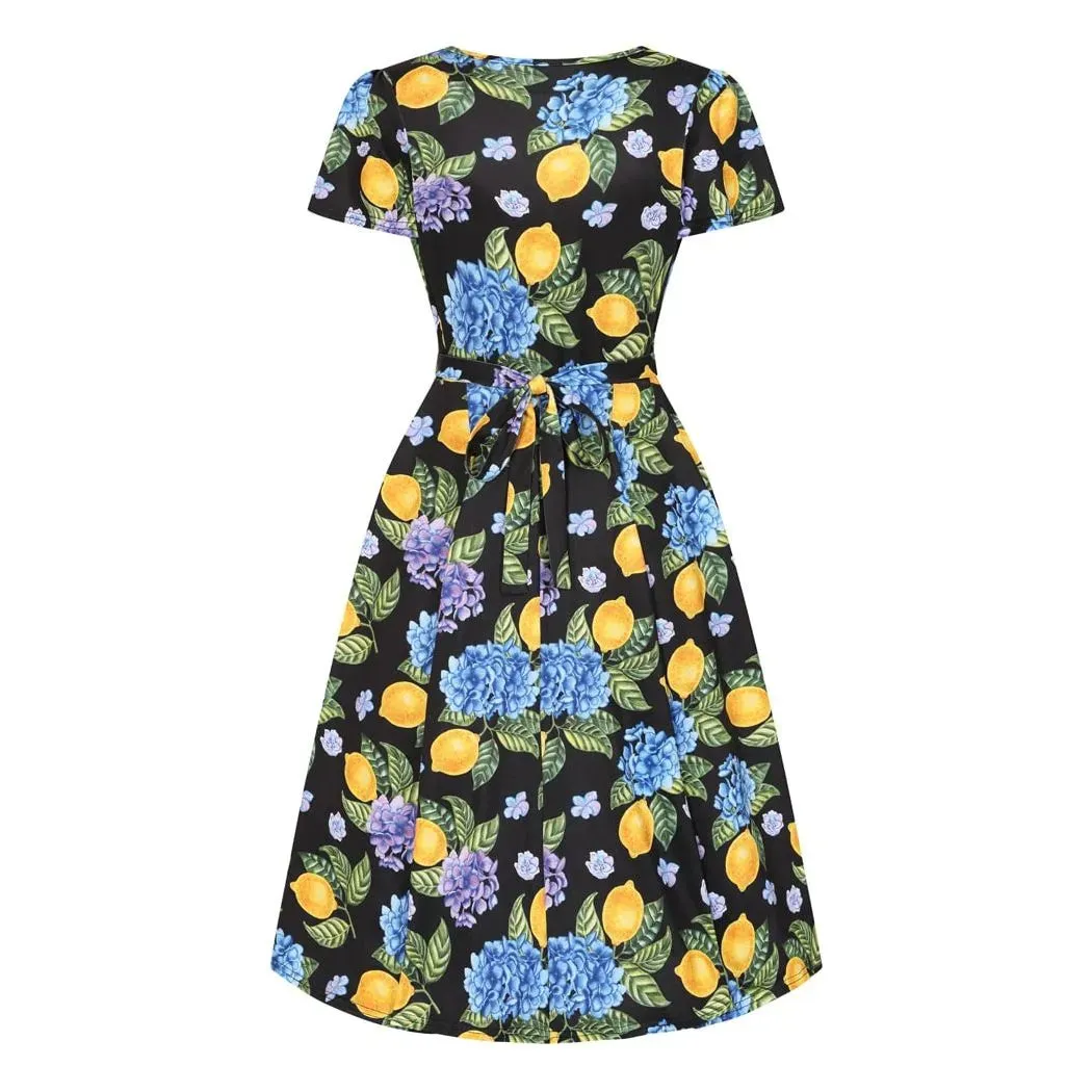 Lyra Dress - Lemon Hydrangea