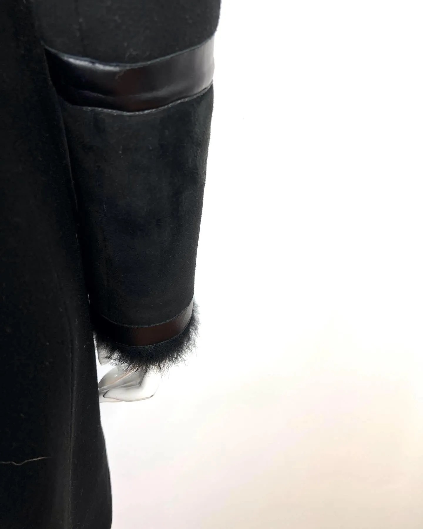 MACKAGE ISABEL 2 IN 1 SHEARLING ACCENT WOOL COAT