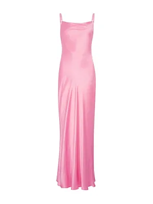 Mali Satin Maxi Dress Pink