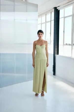 Manning Cartell Double Time Pleat Dress in Pistachio Size 8