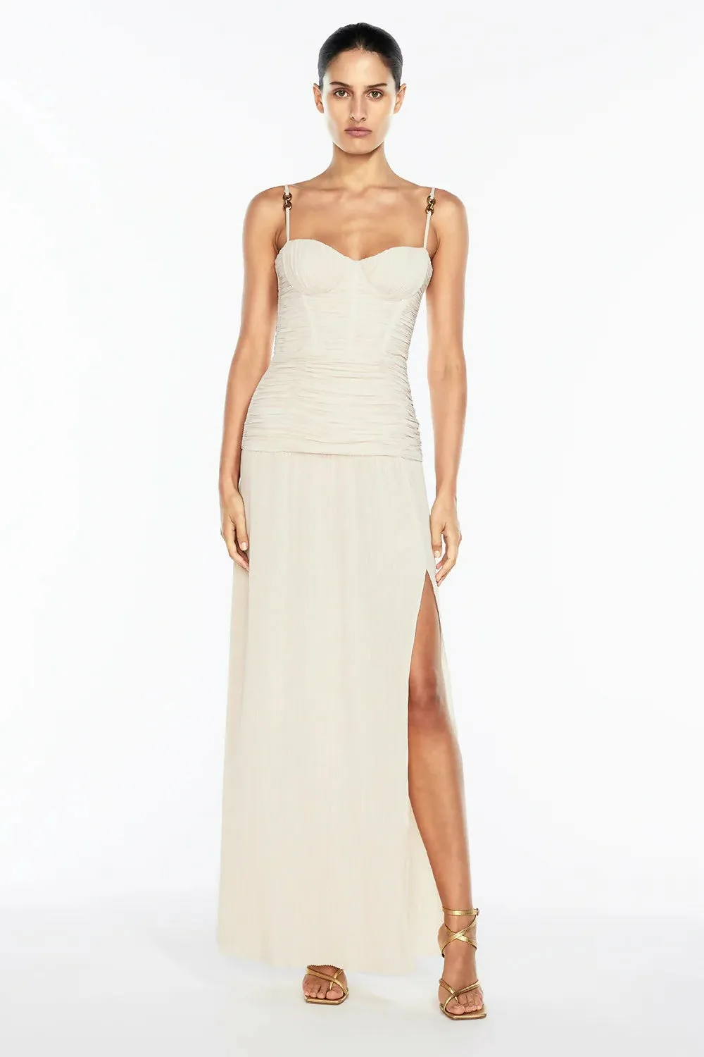 Manning Cartell Double Time Pleat Dress Nougat Size 8,10,12