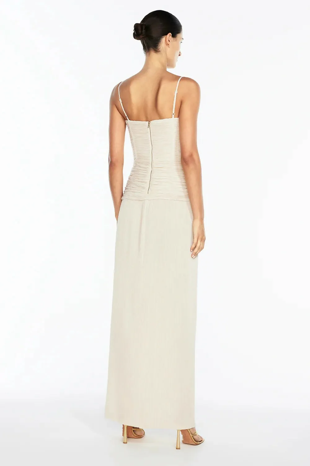 Manning Cartell Double Time Pleat Dress Nougat Size 8,10,12