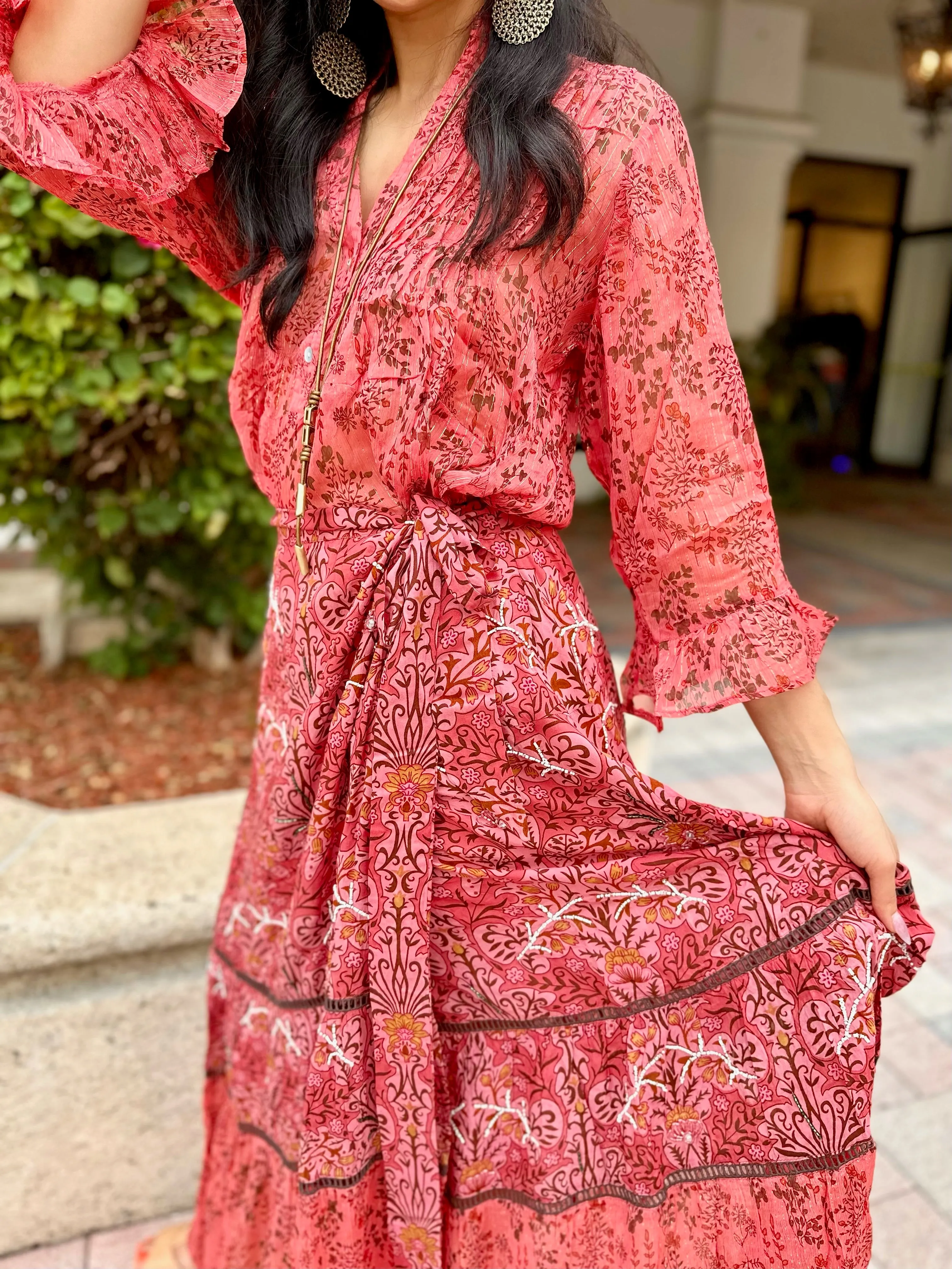 Margo Wrap Maxi Skirt