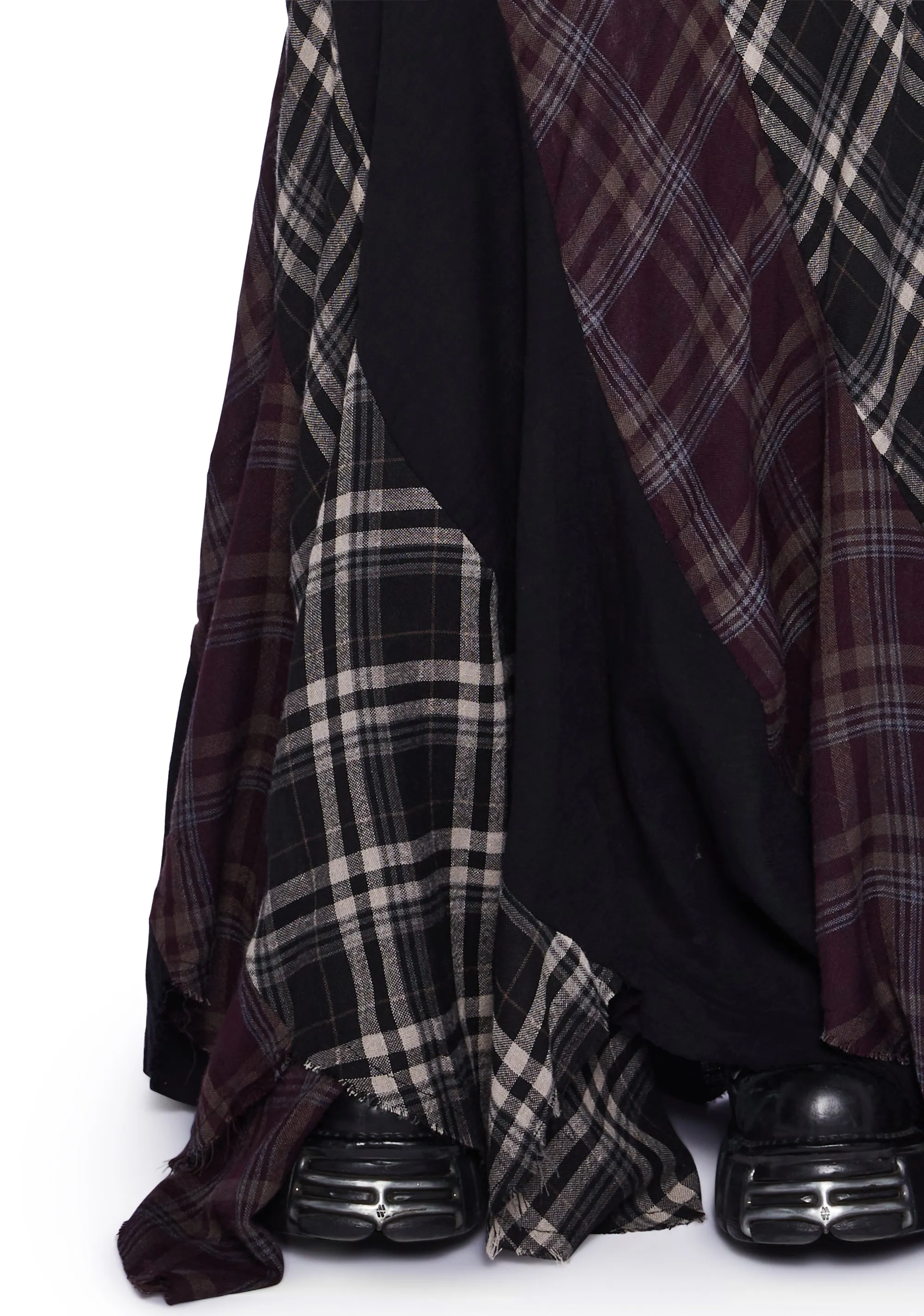 Masterpiece Moda Plaid Maxi Skirt