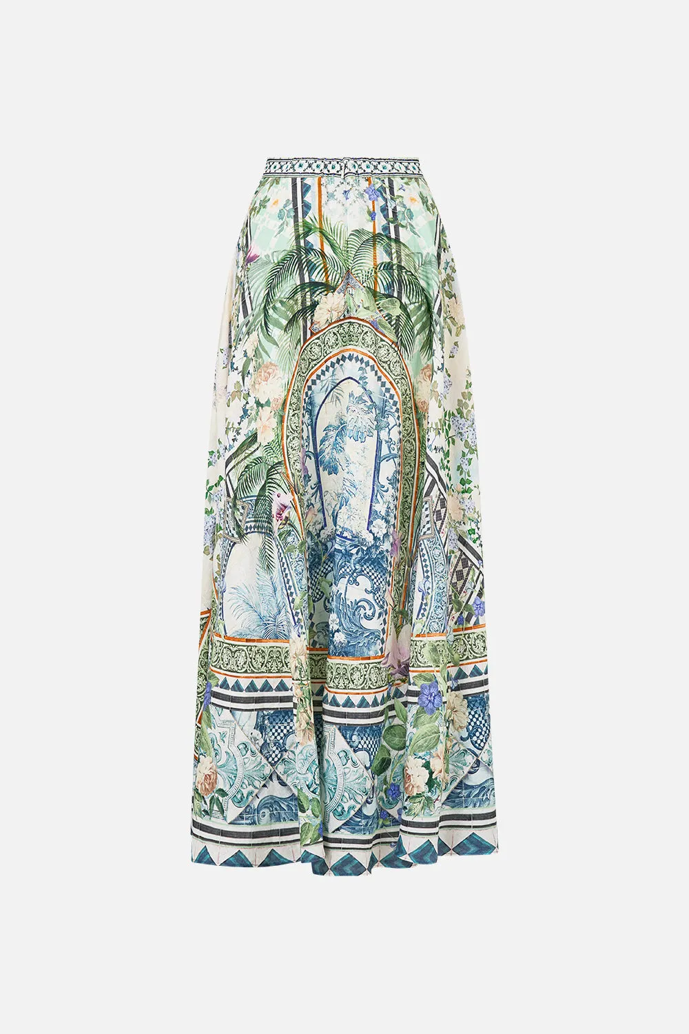 MAXI CIRCLE SKIRT JARDIM PARTY