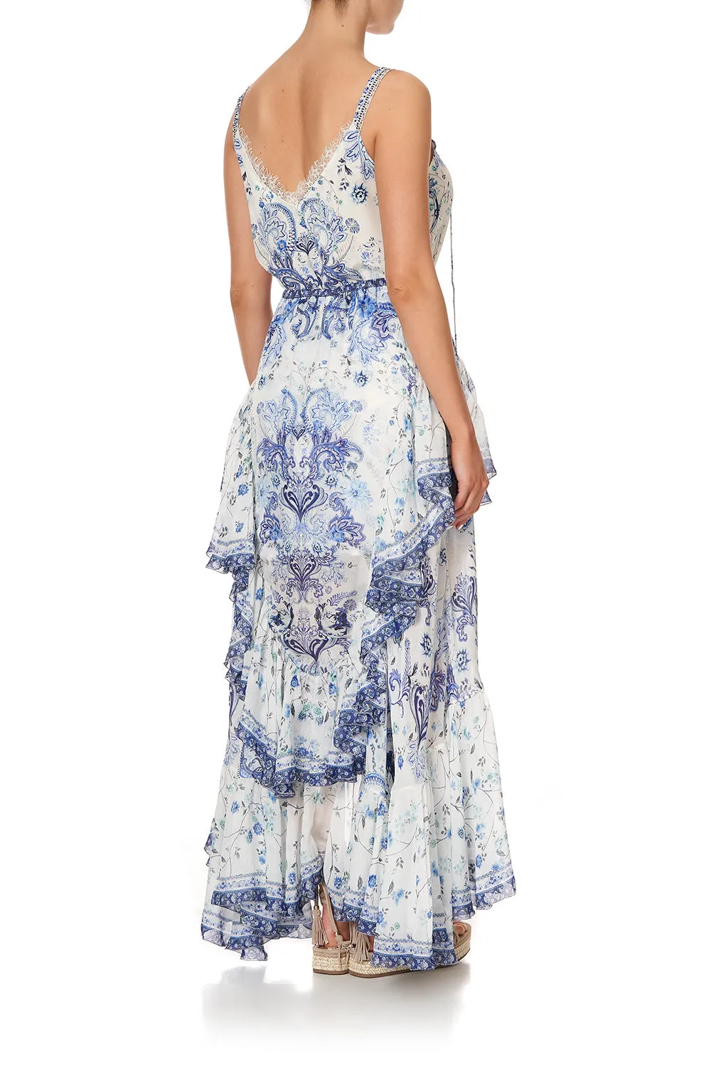 MAXI SKIRT WITH DOUBLE FRILL TALKING ABOUT A REVOLUTION