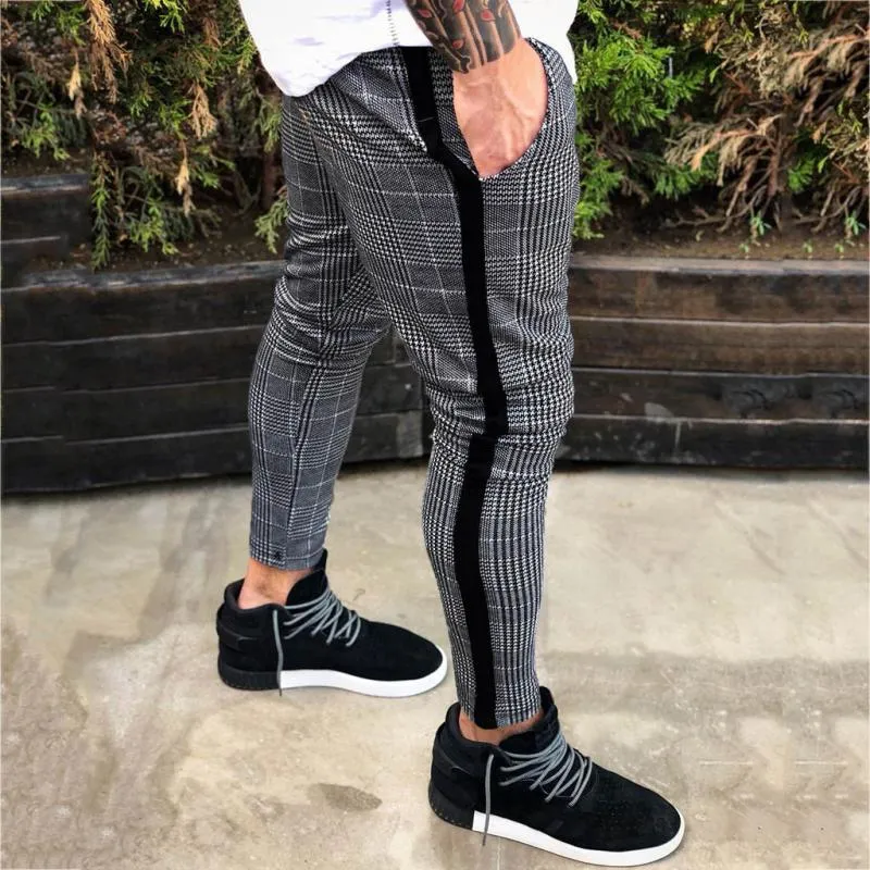Men's Casual Plaid Sweatpants