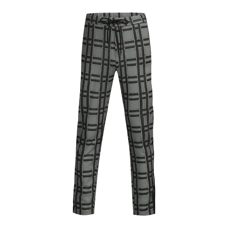 Men's Casual Plaid Sweatpants