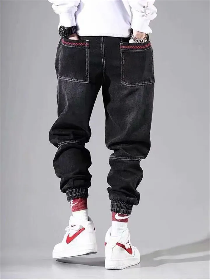 Men's Casual Wide Leg Loose Jeans