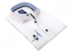 MEN'S FITTED SHIRT EUROPEAN MADE | WHITE | C01