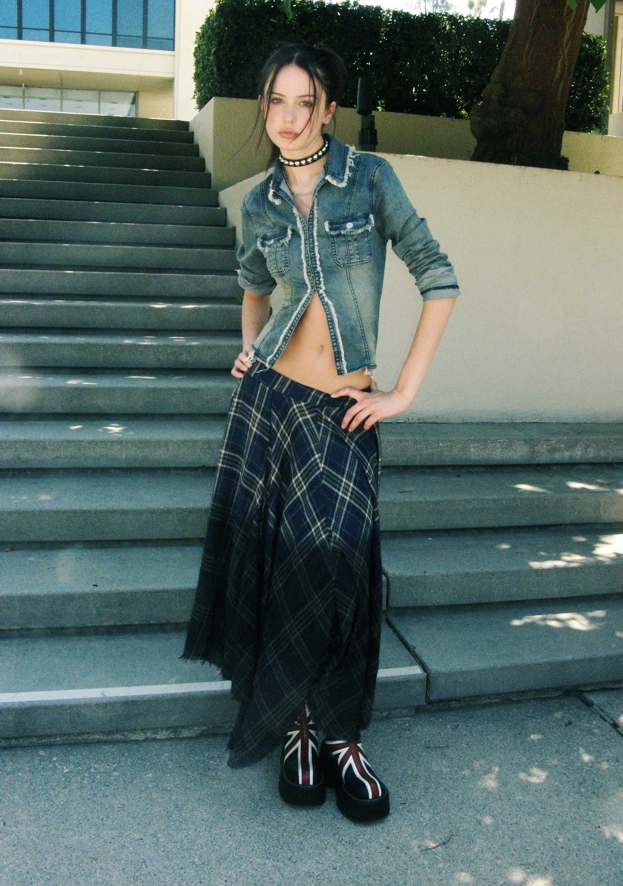 Model Approved Maxi Skirt - Blue