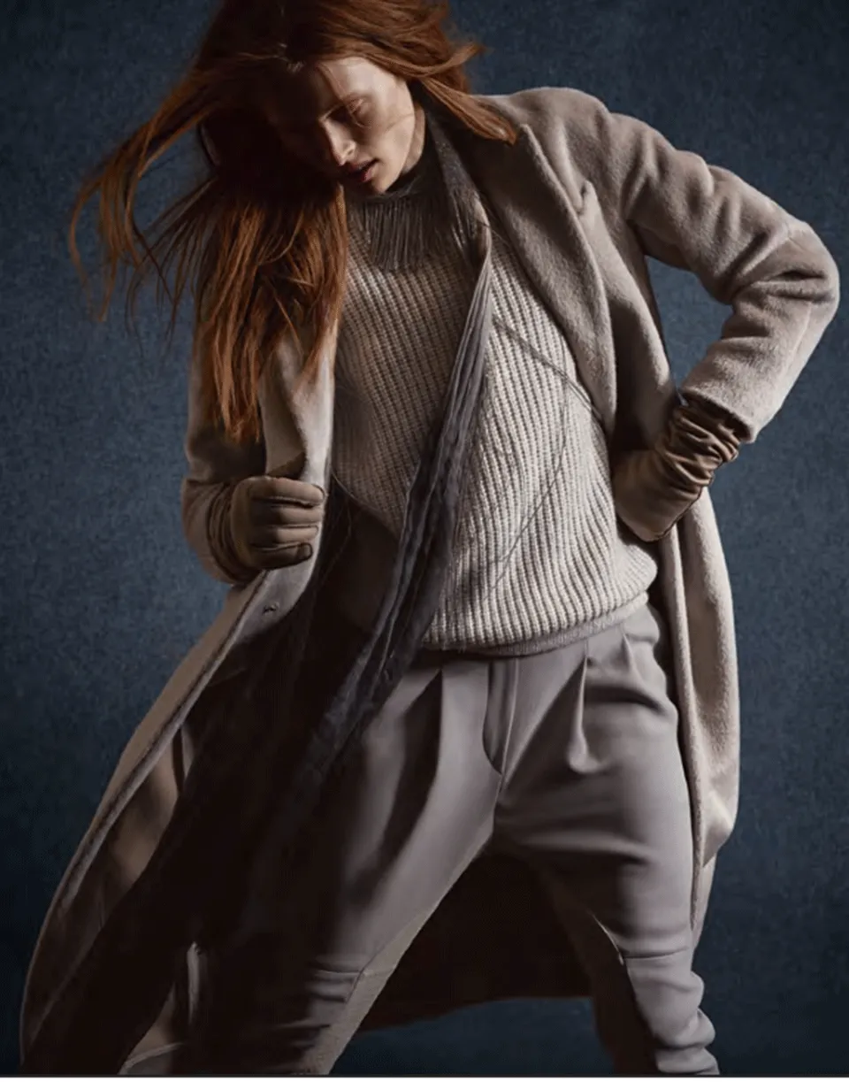 Monili Trim Alpaca Coat