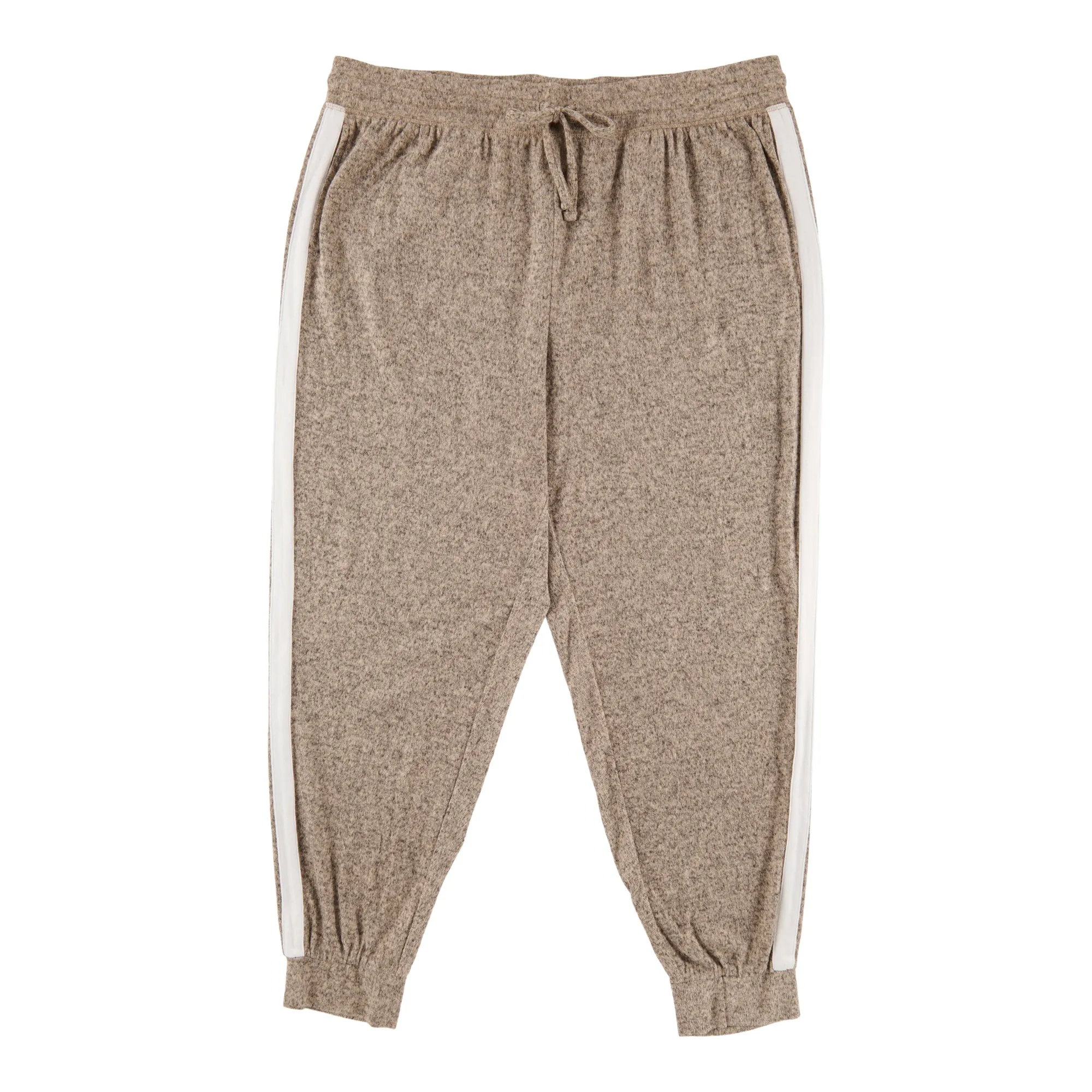 mySTYLE Women's Plus Stripe Snit Joggers
