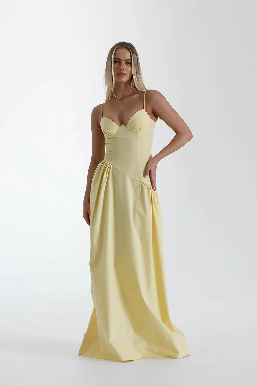 Natalie Rolt Teila Dress Lemon