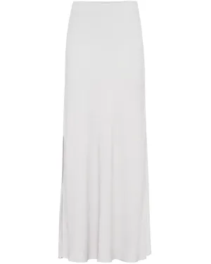 Natural Linen Bias Maxi Skirt