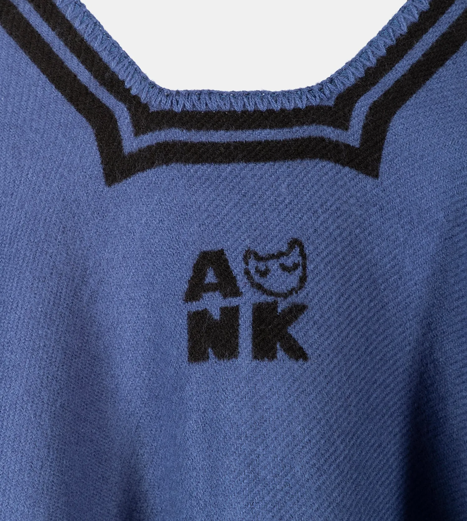 Navy Blue Shodō Poncho