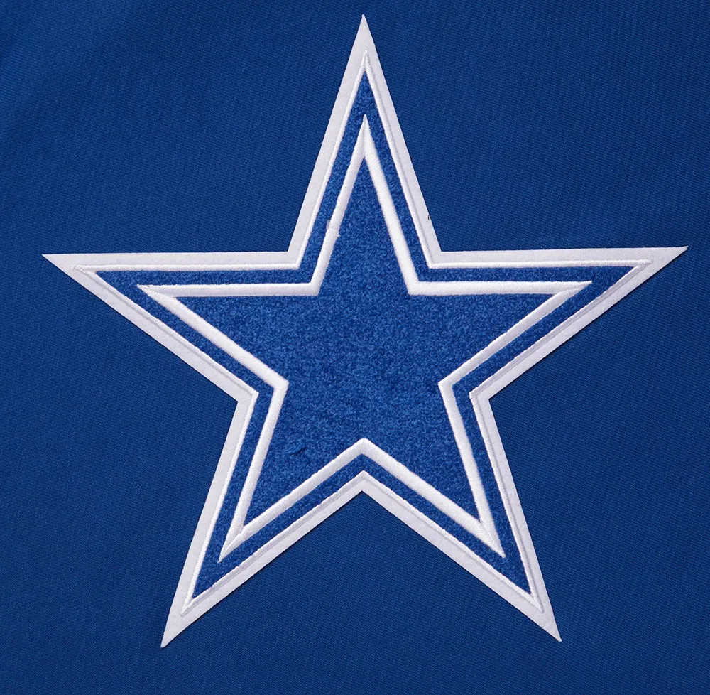 NFL DALLAS COWBOYS RETRO CLASSIC WOMEN'S CROPPED PO HOODIE (DODGER BLUE)