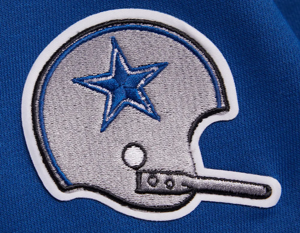 NFL DALLAS COWBOYS RETRO CLASSIC WOMEN'S CROPPED PO HOODIE (DODGER BLUE)
