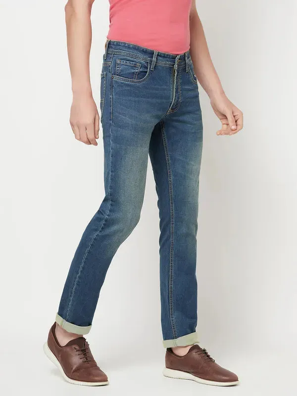 Octave Men Blue Light Fade Stretchable Cotton Jeans