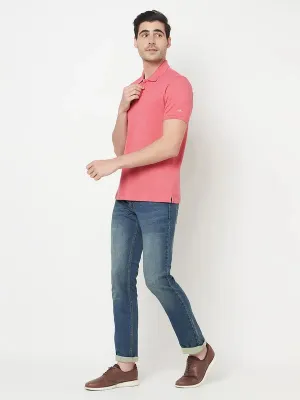 Octave Men Blue Light Fade Stretchable Cotton Jeans