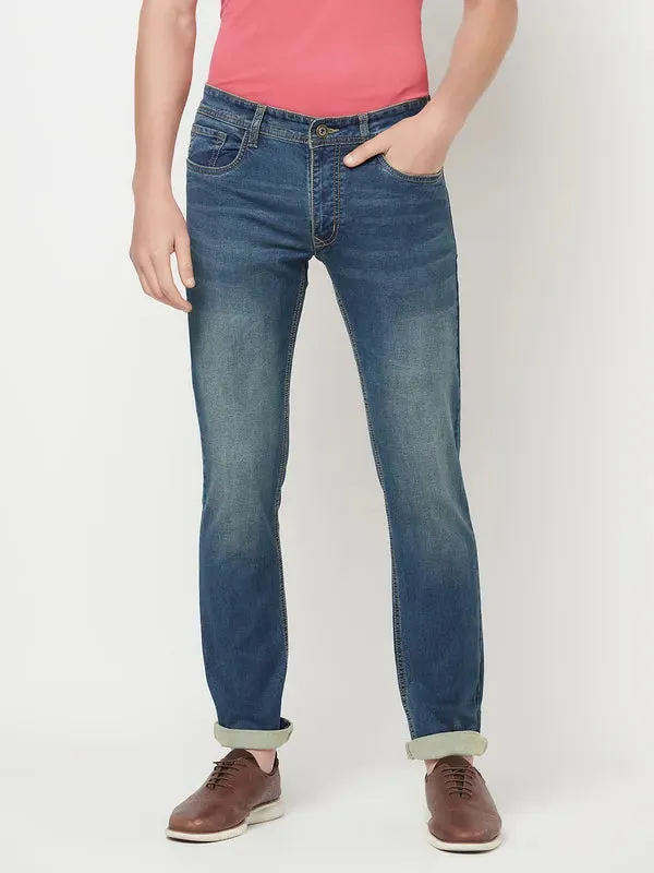 Octave Men Blue Light Fade Stretchable Cotton Jeans