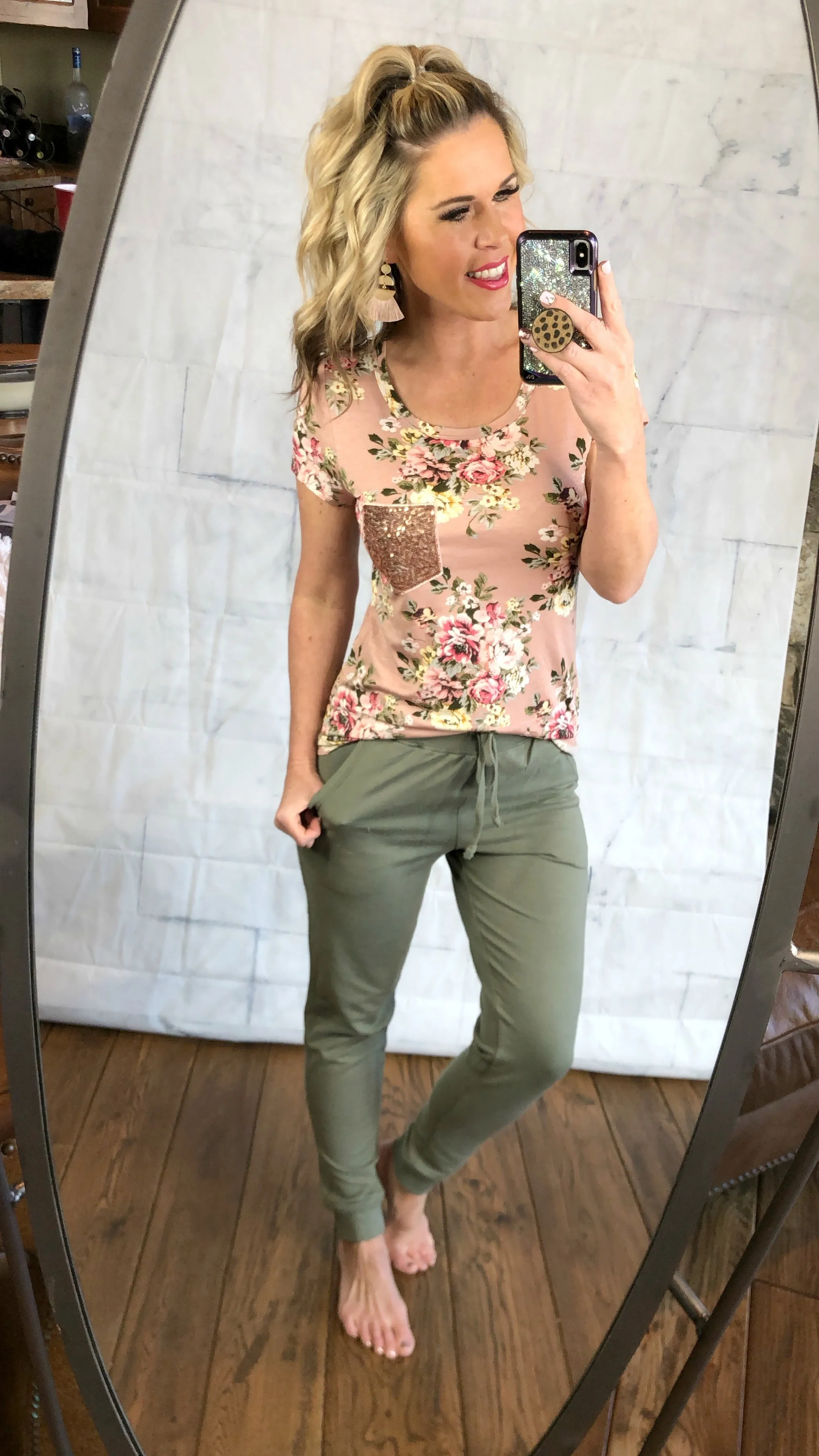 Olive Pocket Joggers