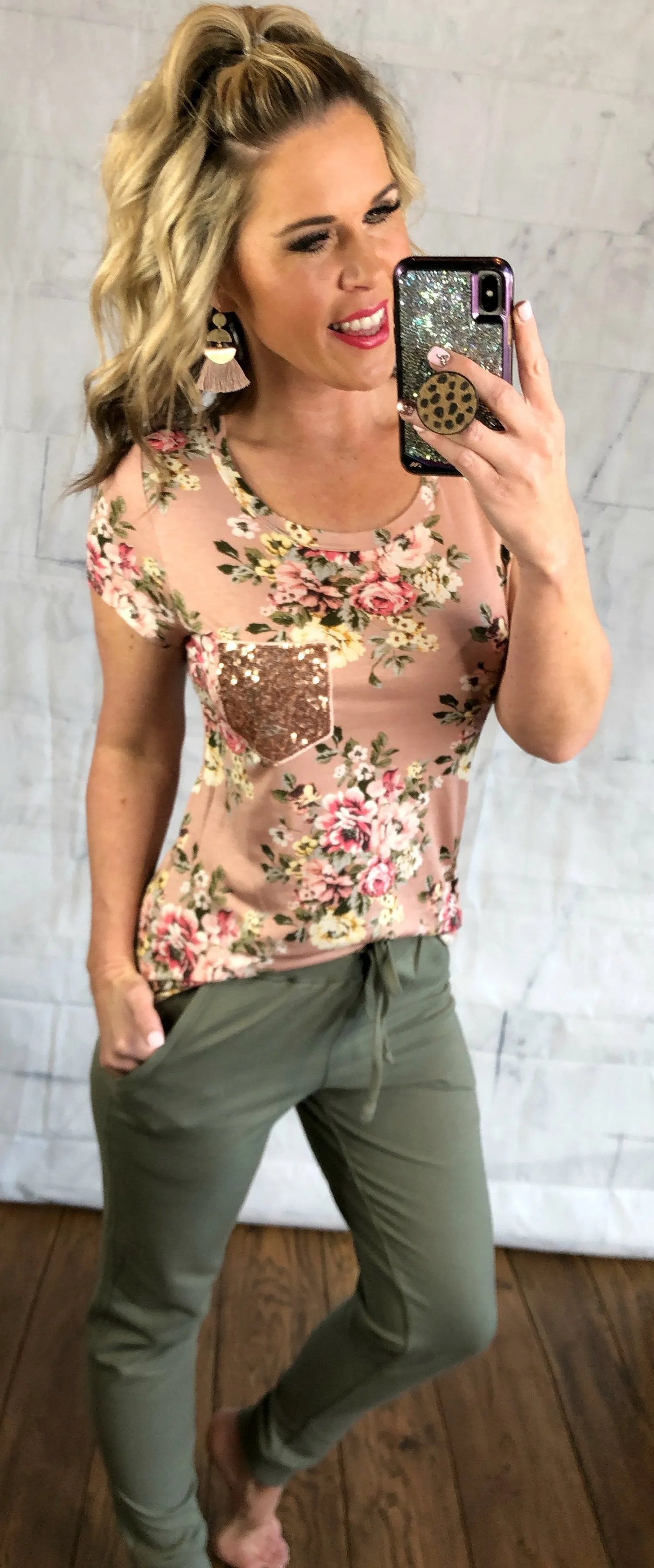 Olive Pocket Joggers